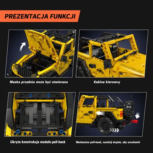  za slaganje Jeppa Wrangler sa 746 elemenata - žuti Slike