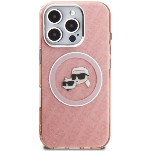 Karl Lagerfeld Originalen MagSafe ovitek iPhone 16 Pro Max - Roza - KLHMP16XHMKBKCHP Cene