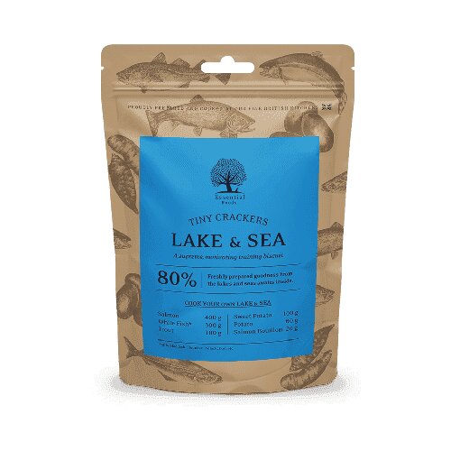 Essential poslastica za pse lake & sea tiny crackers 100g Slike