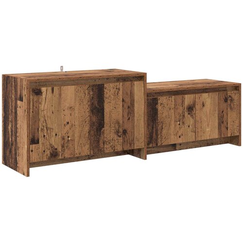  TV komoda 147 x 35 x 50 cm Staro drvo Prerađeno drvo Slike