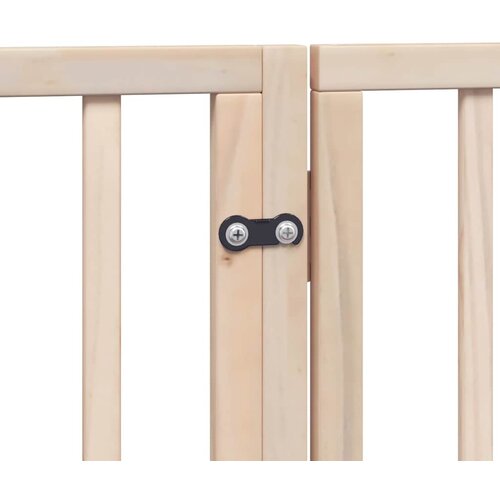  Vrata za pse s vrata&amp;scaron;cima 9 panela sklopiva 450 cm drvo topole Smeđa 50 x 60 x 2 cm Slike