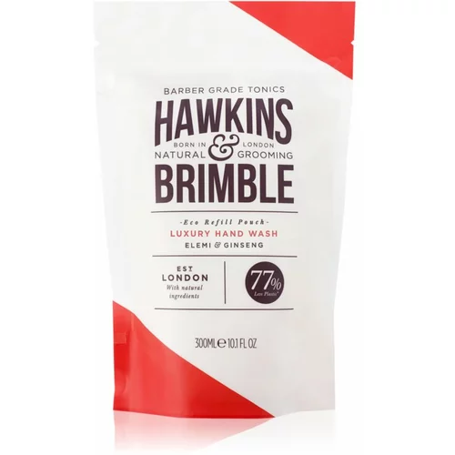 Hawkins & Brimble Luxury Hand Wash Eco Refill Pouch tekoče milo za roke nadomestno polnilo 300 ml