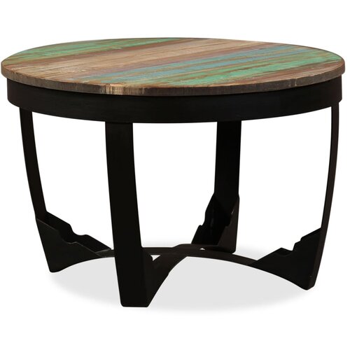 The Living Store Klubska mizica iz trdnega predelanega lesa 60x40 cm - Klubska Mizica, (21573389) Slike