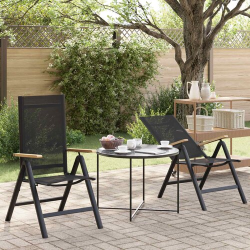  Ležaljke u vrtu 2 pcs Crna 58 x 73 x 111,5 cm Tekstilen Cijene