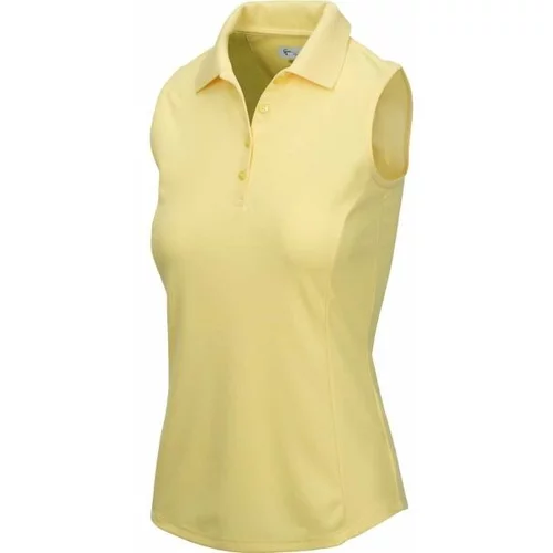 Greg Norman PROTEK SLEEVELESS POLO W Ženska polo majica za golf, žuta, veličina