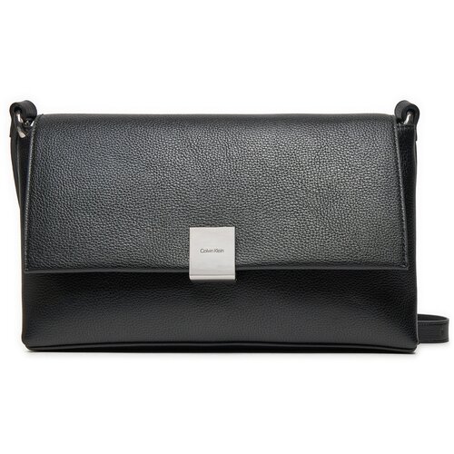 Calvin Klein Ročna torba Ck Plaque Medium Shoulder Bag K60K612783 Črna Slike