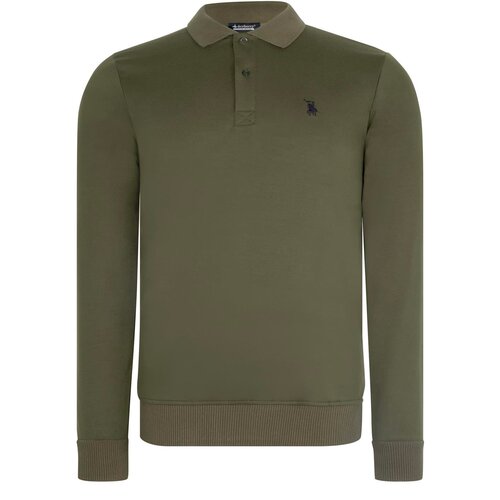 Dewberry V4007 MEN&amp;#039;S SWEATSHIRT-DARK KHAKI Slike