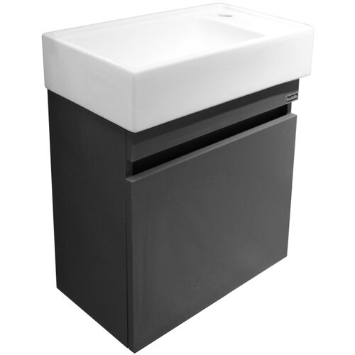 Badella slim anthracite ormarić sa umivaonikom 50cm Cene