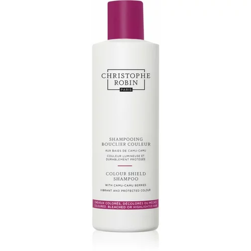 Christophe Robin Color Shield Shampoo with Camu-Camu Berries hranilni šampon za barvane lase in lase s prameni 250 ml