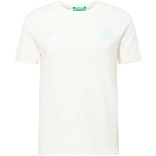 United Colors Of Benetton Majica akvamarin / bijela