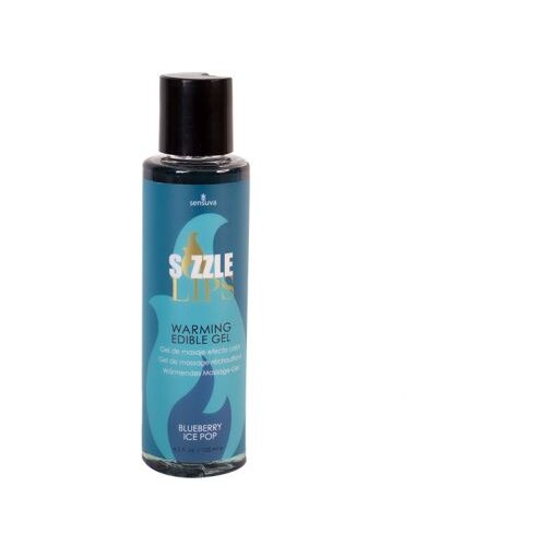 Sensuva Gel s učinkom grijanja Sizzle Lips - Blueberry Ice Pop, 125 ml Slike