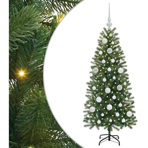 vidaXL Umestno božično drevo med 150 LED Zelena 120 cm PE in PVC, (5000067690) Cene