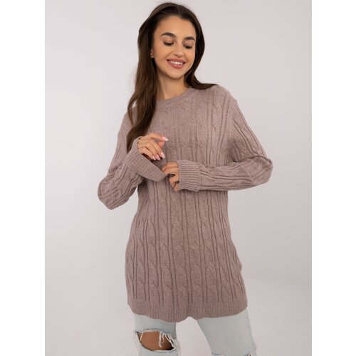 Wool Fashion Italia Sweater-AT-SW-2343.88-dark beige Slike