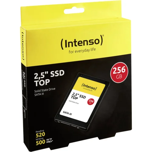  (Intenso) SSD Disk 2.5”, kapacitet 256GB, SATA III TOP – SSD-SATA3-256GB/Top