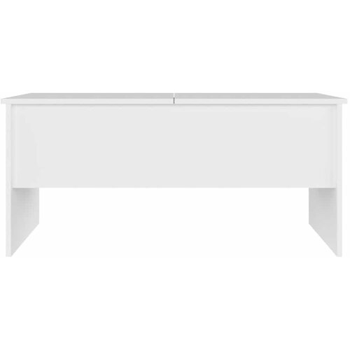  Stolić za kavu bijeli 102x50,5x46,5 cm od konstruiranog drva Slike
