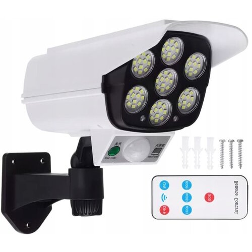 MasterLED led solarna svetilka v obliki kamere 77 led 400lm 8w 6500k z daljincem Cene