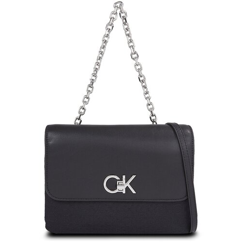 Calvin Klein RE-LOCK DOUBLE GUSETTBAG_JCQ Crna Slike