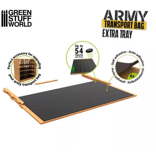 Green Stuff World army transport bag extra tray Cene