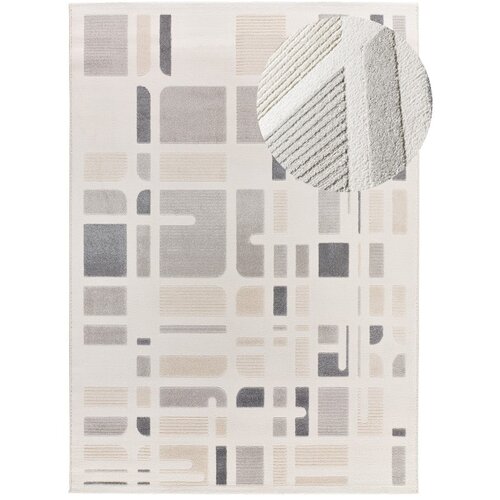 Universal Svijetlo sivi/boje slonovače tepih 160x230 cm Flora – Cijene