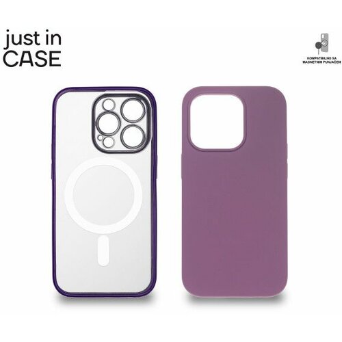 Just In Case 2u1 Extra case MAG MIX PLUS paket LjUBIČASTI za iPhone 14 Pro Cene