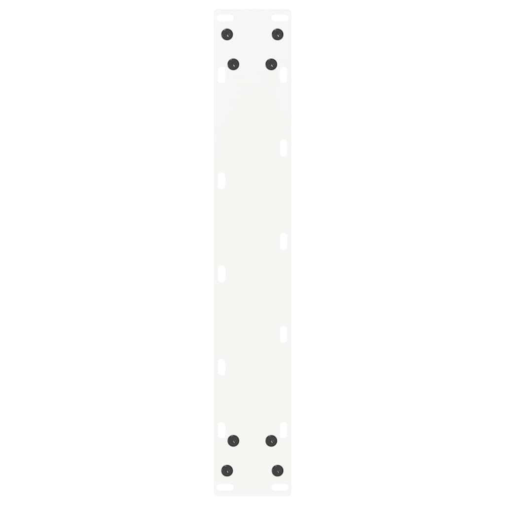  Noge za barsko mizo v obliki črke U, 2 kosa, bele, 50 x (100-101) cm, jeklo Slike