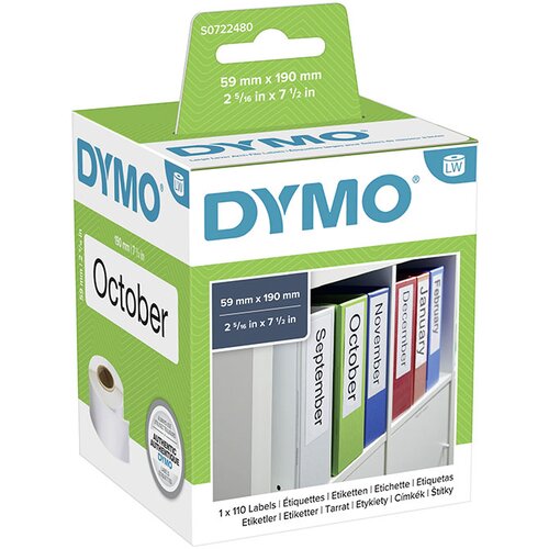 Dymo Nalepke (durable), 59 x 190 mm, original Cene