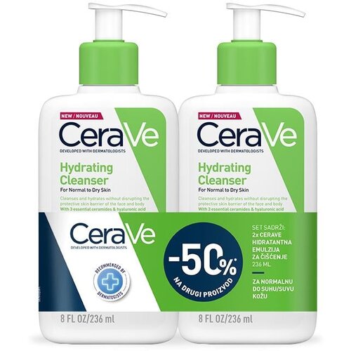 CeraVe hidratantna emulzija za či&amp;scaron;ćenje duo pack 236ml + 236ml Slike