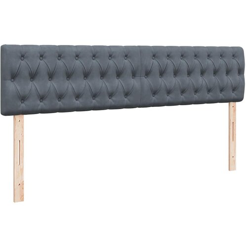  Ottoman krevet s madracem i LED diodama tamno sivi 160x200 cm bar&amp;scaron;un Slike