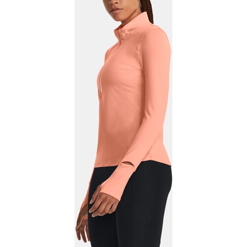 Under Armour T-Shirt UA Qualifier Run 1/2 Zip-PNK - Women Slike