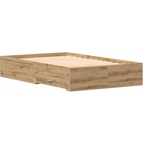  Krevetna konstrukcija s ladicama Umjetnički hrast 120 x 200 cm Slike