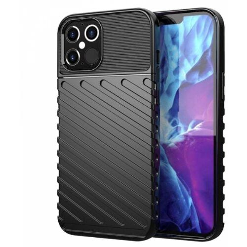Nillkin silikonski ovitek tunder armor za iphone 12 pro max - črn Slike