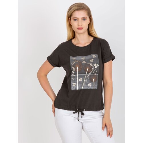 RELEVANCE T-shirt-RV-TS-0237.84P-dark khaki Cene