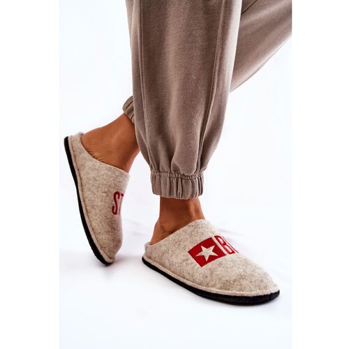 Big Star Domestic slippers Big Star KK276021 Beige Slike