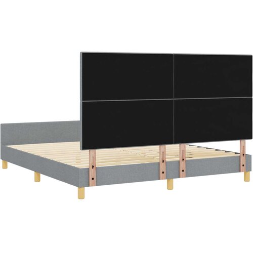  Krevet na okviru Svjetlosiva 180x200 cm Tkanina Slike
