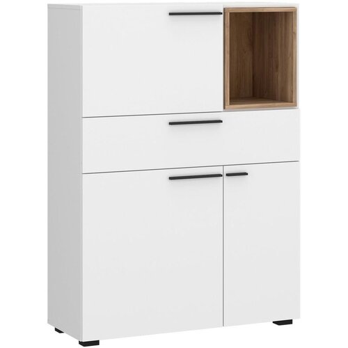 Modern Living Komoda Marlow, Bela, Barva Hrasta Cene