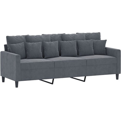 vidaXL Trosed temno siv 180 cm žamet, (20911529) Cene