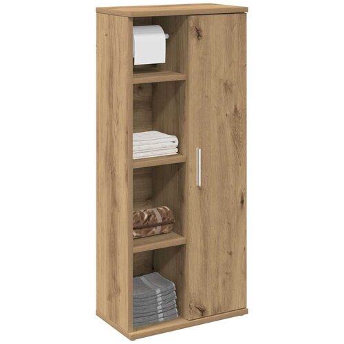 vidaXL Kopalniška omarica z držalom za zvitke artisan 39x22x90 cm Cene
