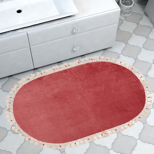 Hanah home prostirka za kupatilo 100x150cm Bordo Cene