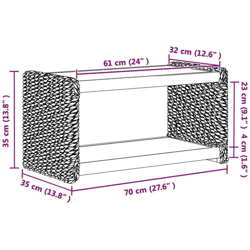  Bocni stol Prirodna 44.5 x 45 x 45 cm Čvrsto mahagonijsko drvo Slike