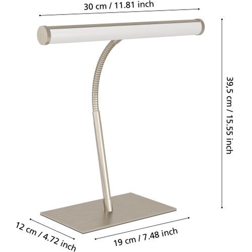 Eglo 901982 - LED prigu&amp;scaron;iva stona lampa RICCIONE LED/5W/230V 2700/4000/6500K hrom Slike