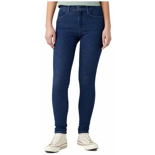 Wrangler Jeans hlače 112342897 Mornarsko modra Skinny Fit