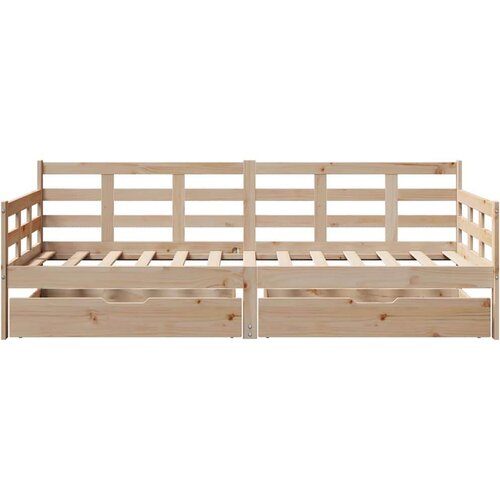vidaXL Dnevni krevet s ladicama bez madraca 80x200 cm masivno drvo Cene