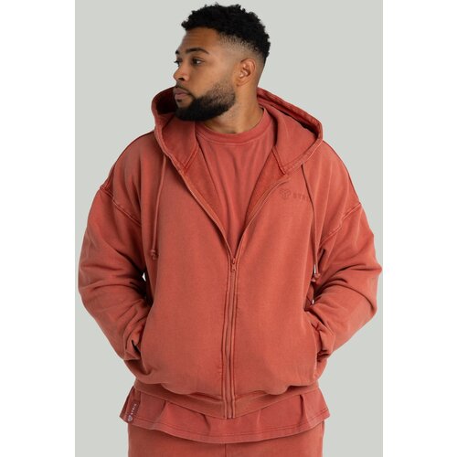 STRIX Muška dukserica Zip Up Washed Terra Cene