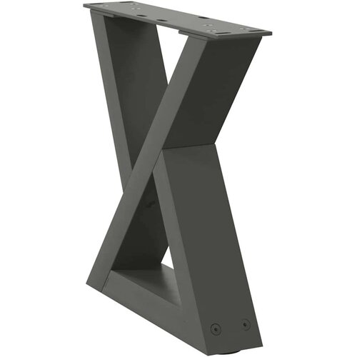  Noge za stolić 2 kom antracit 30x(30-31 3) cm čelik Slike