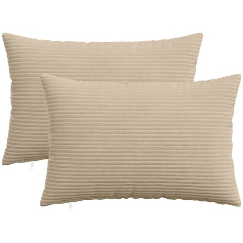  Presvlaka za jastuk 2 pcs HEERLEN Sivosmeđa 40 x 60 cm Kord Cene