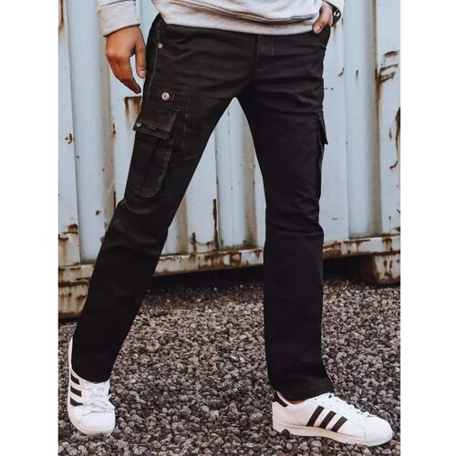 DStreet Men's black cargo pants UX3851 Slike