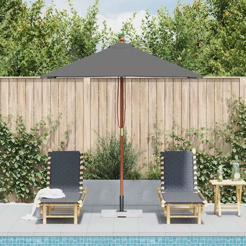  suncobran s drvenim stupom 150 x 200 cm antracit Slike