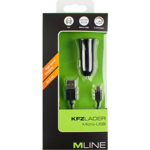 M-LINE kfz-lader microusb 2,1 a HMICROUSB3005BKDS kfz.lader schwarz