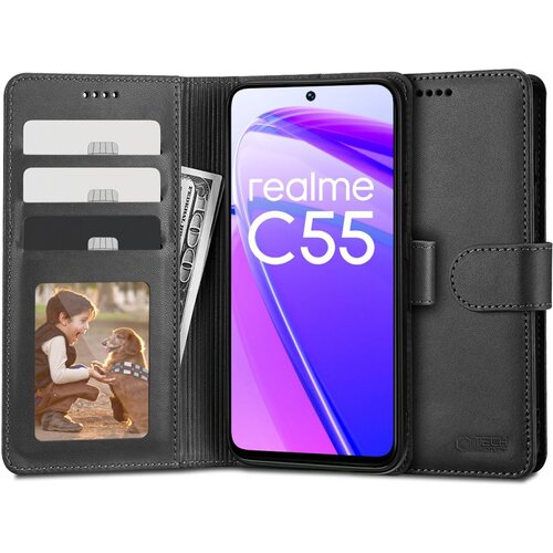 TECH-PROTECT etui za denarnico za realme C55 črna, (21970745) Cene