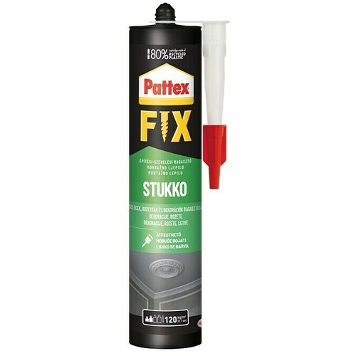 PATTEX Montažno lepilo Fix Stukko (400 g, bele barve) Cene